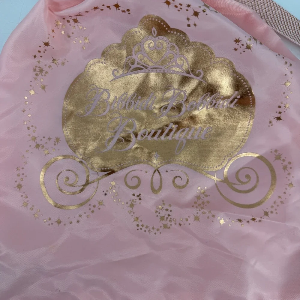 Disney‎ Bibbidi Bobbidi Boutique Drawstring Backpack Pink Princess Bag